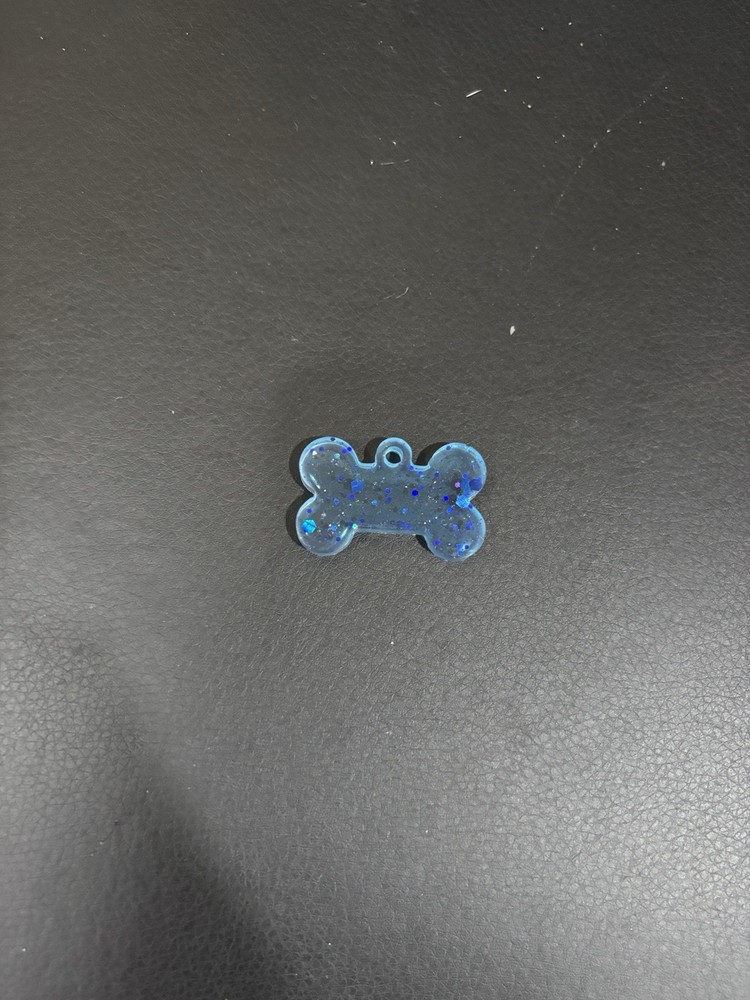 Blue Acrylic Pet Tag