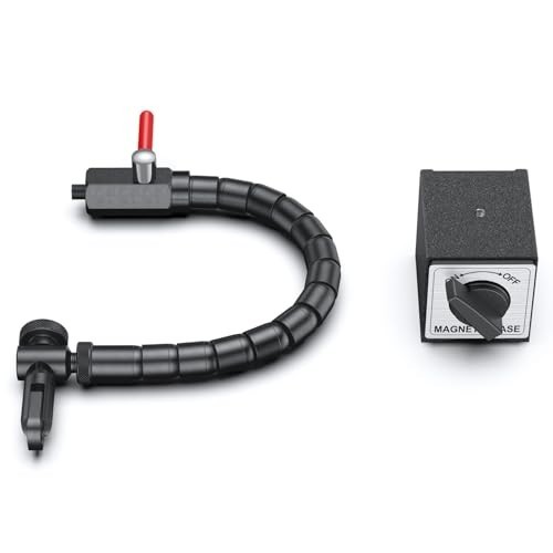 0-1'' Dial Indicator with Magnetic Base & Flex Arm - Precision Measurement Tool