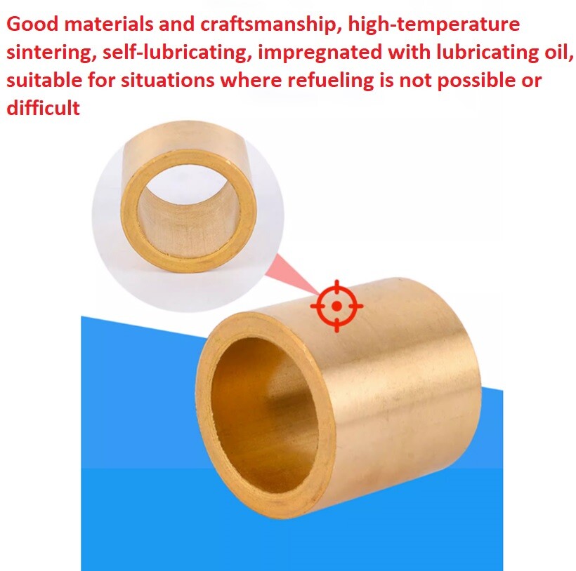 Self-lubricat Bronze Bushing Bearing Sleeveing Oily Sleeve Bearing - All Sizes