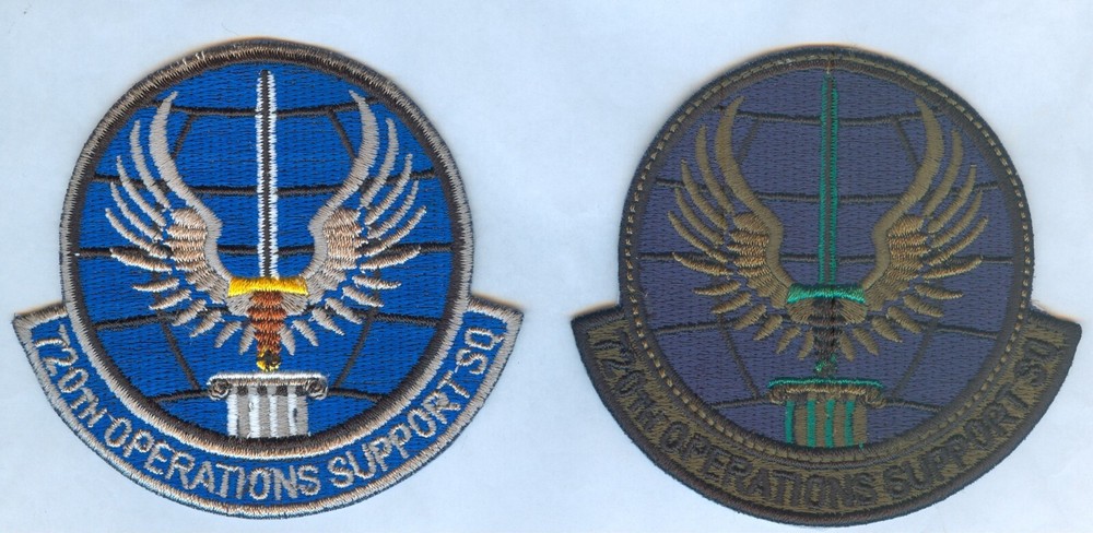 USAF / US Air Force 720th OPERATIONS SUPPORT SQUADRON ... 2 DIFFERENT .... X