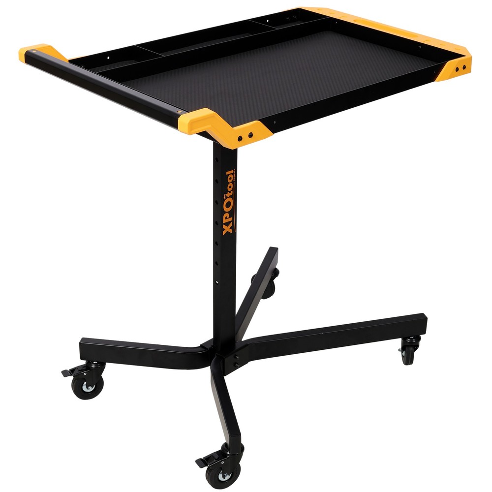 Adjustale Height Mobile Work Table Rolling Tool Tray Table for Repair Shops DIY