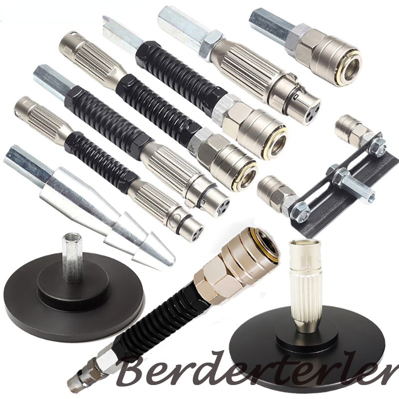 Sex Machine Multi Attachments 3XLR Vac-u-lock Bendable Spring Connector Extensio