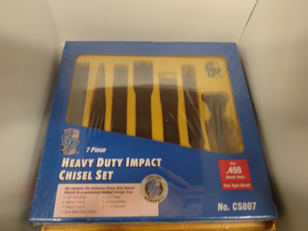 GREY PNEUMATIC CS807 HEAVY DUTY IMPACT CHISEL SET