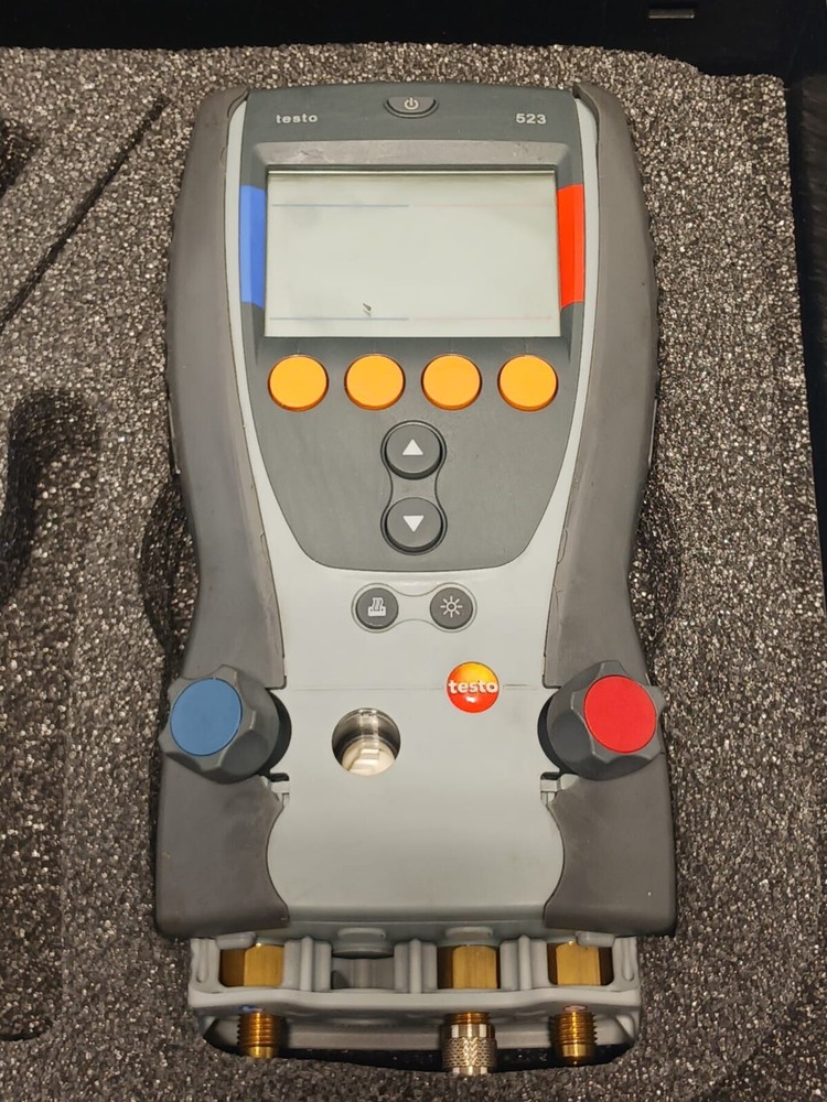 Testo 523 A/C Refrigeration System Analyzer 0560 5231 w/ Case