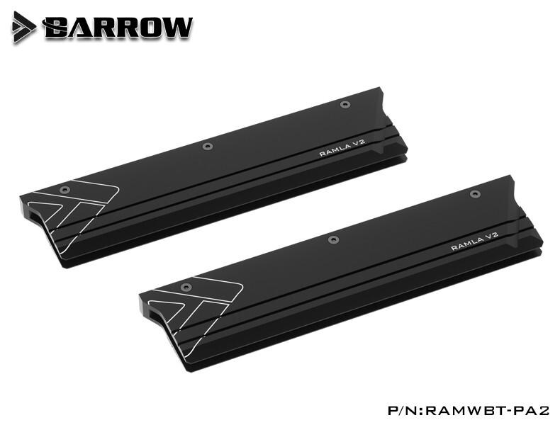 2x Barrow DIMM Memory RAM Heatsink For Standard width DDR4 DDR5 RAMWBT-PA2