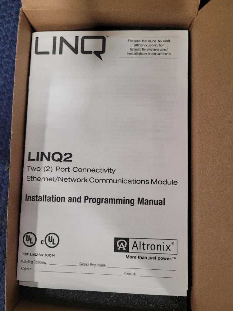 Altronix ACMS8CB Power Controller Board & LINQ2 Network Communication Module NEW