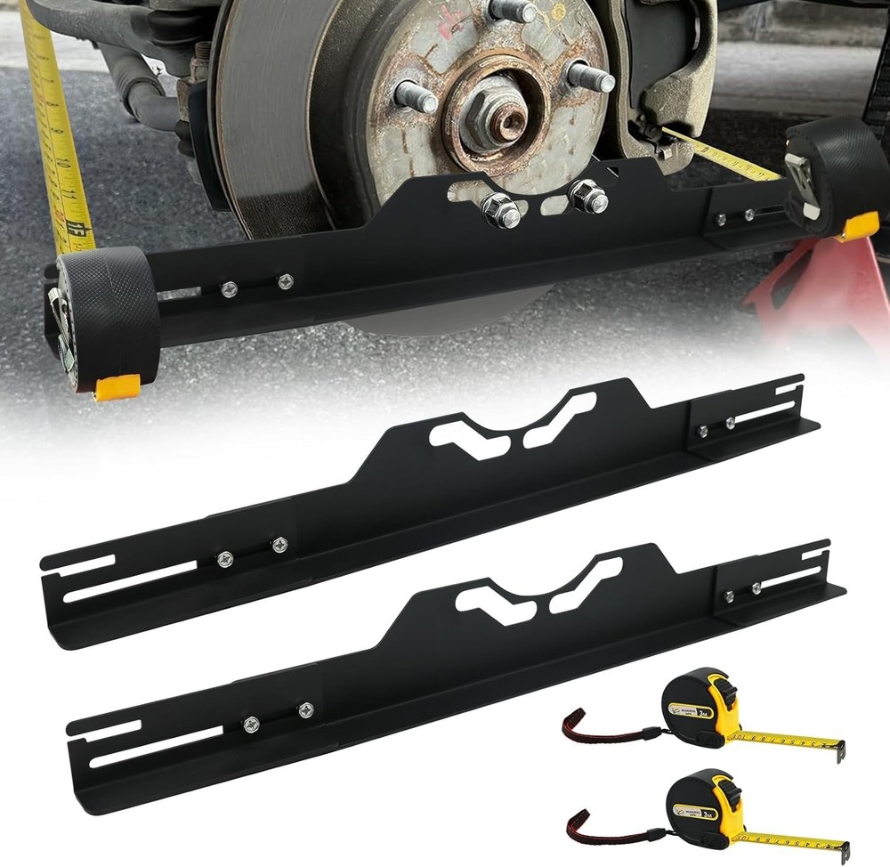 Wheel Alignment Tool with Tape Measures,Heavy Duty Toe Alignment Tool Plates
