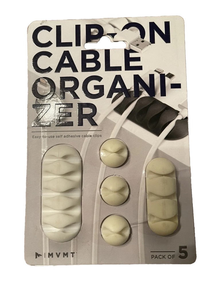 MVMT (3) Pack Clip On Cable Organizers