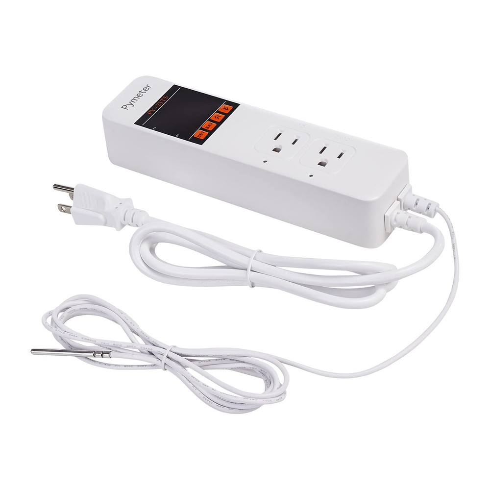 Attic Fan Thermostat Controller Temperature Switch Plug Outlet for Seedlings,...