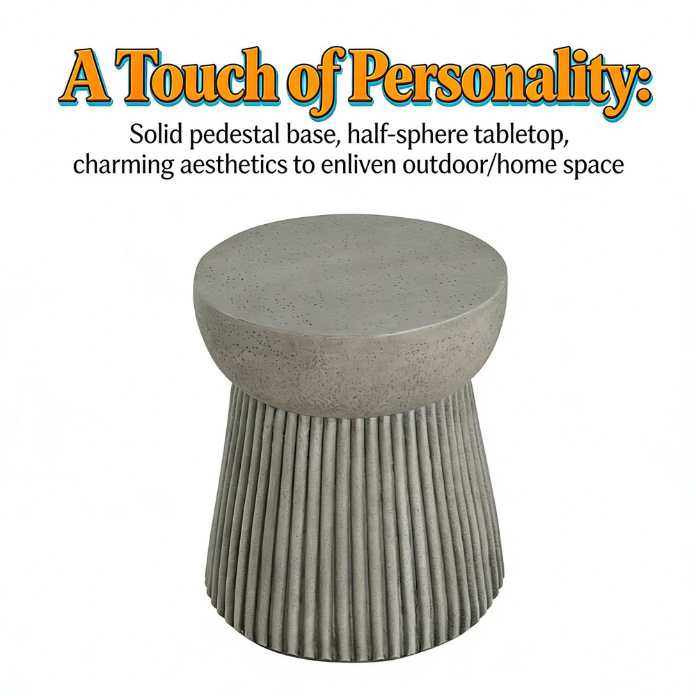 Outdoor Light Weight Concrete Side Table