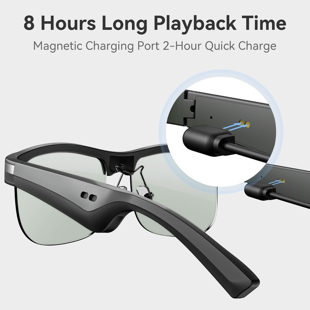 Polarized Bluetooth Smart Glasses with Mic