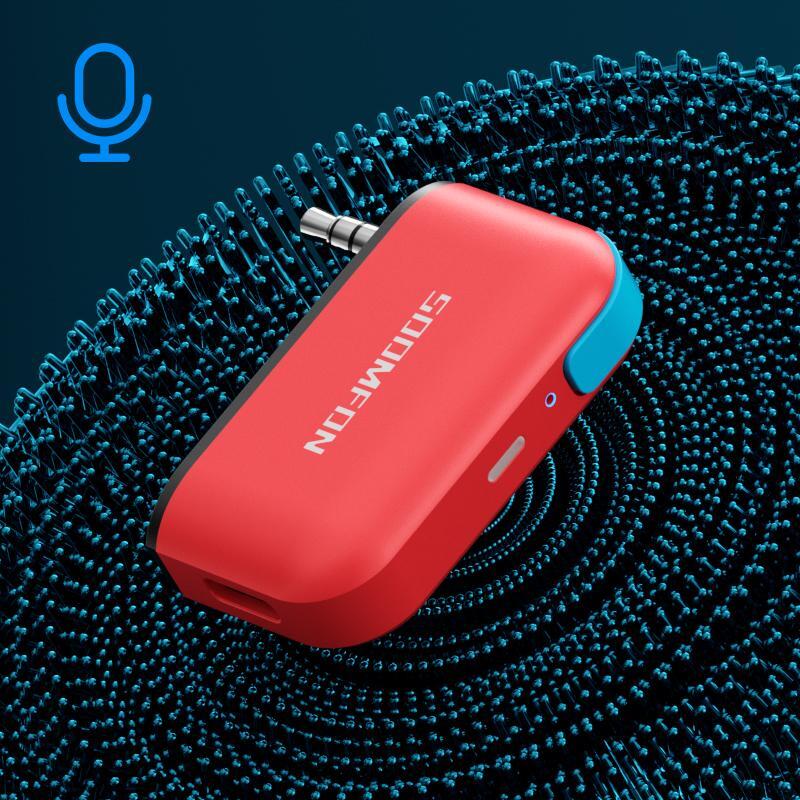 Bluetooth Transmitter Wireless Audio Adapter for Nintendo Switch Lite 3.5mm Jack