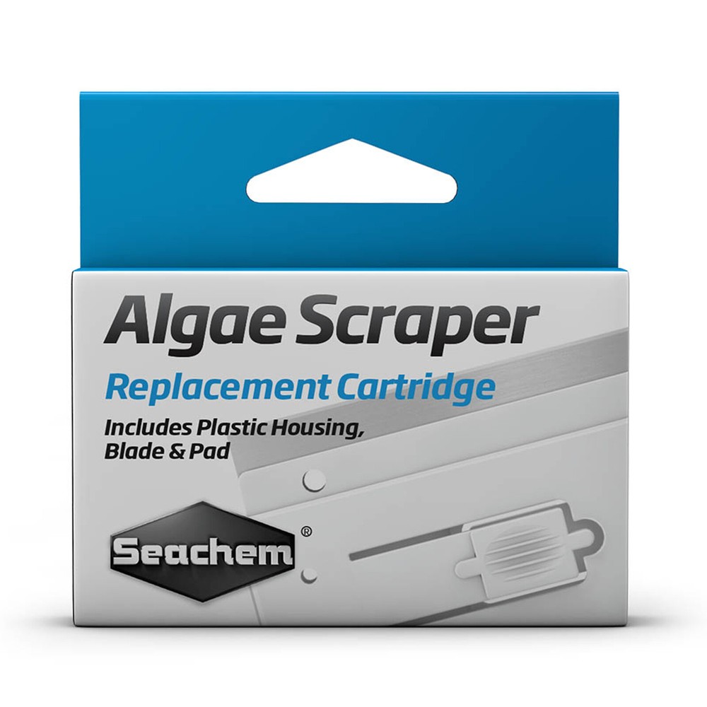 Seachem Algae Scraper Replacement Cartridge Includes Plastic Housing Blade & Pad