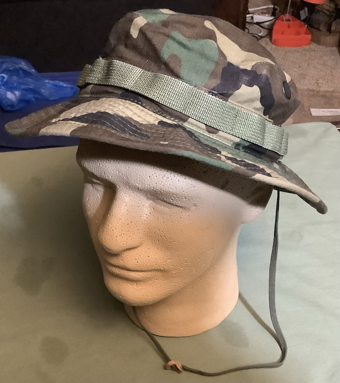 U.S. MILITARY ISSUE VIETNAM WAR ERA JUNGLE HAT: 6 7/8 + 1980’s U.S. JUNGLE HAT