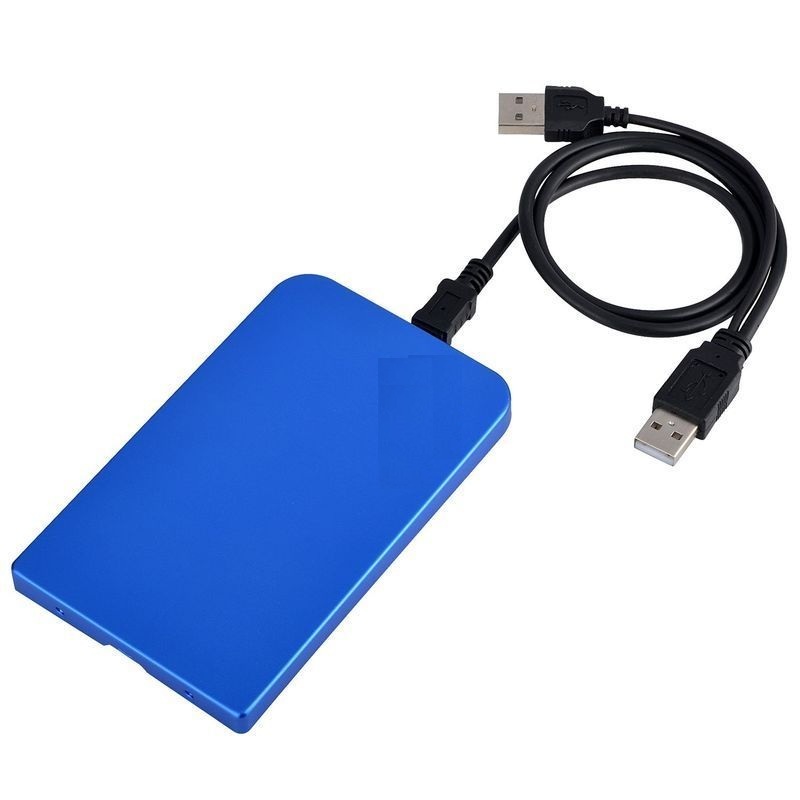 2.5" Inch blue Sata USB 2.0 Hard Drive HDD Enclosure External Laptop Disk Case