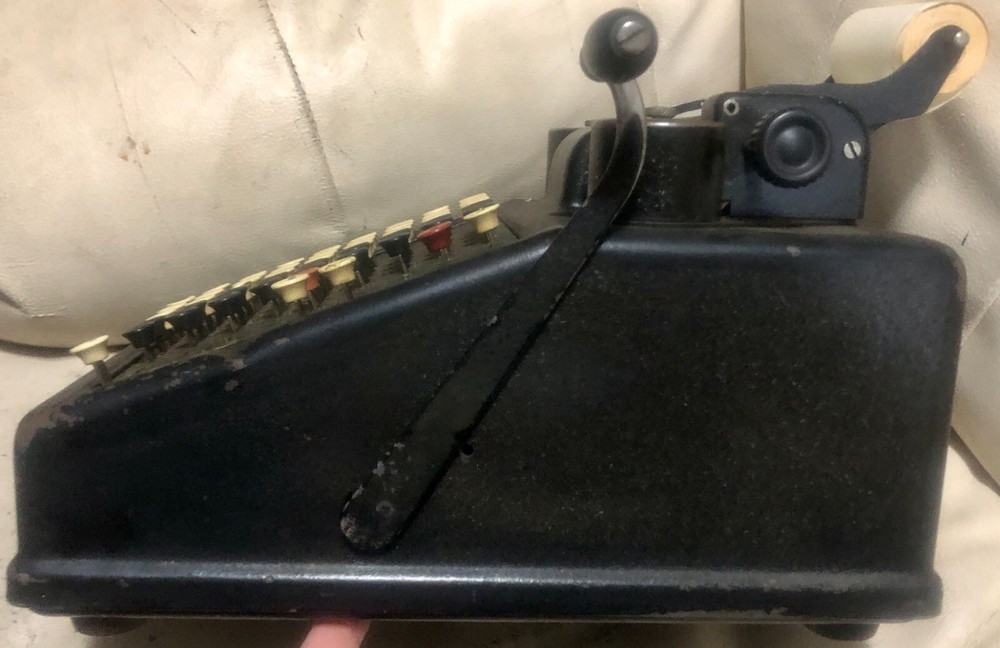 Antique Burroughs 1930's Portable Adding Machine- Working!