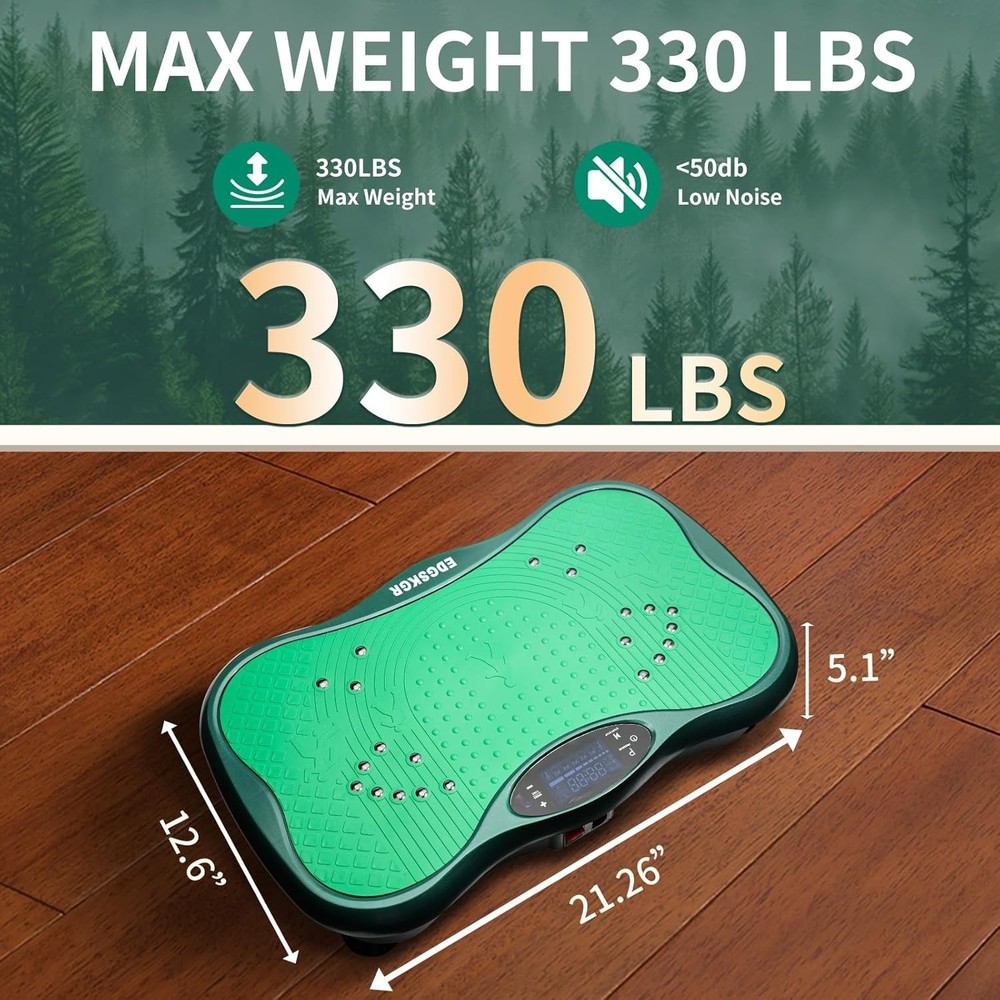 Vibration Plate Exercise Machine; Bluetooth; 330lb; Weight Loss