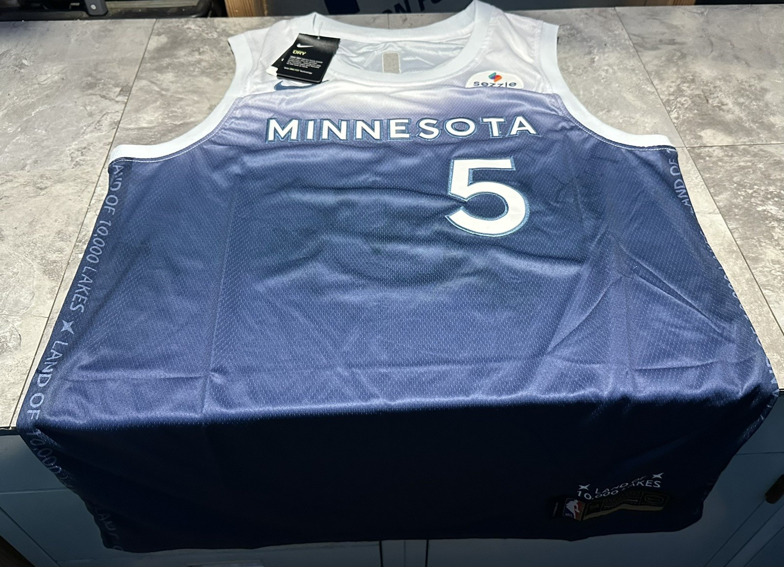 NWT Nike Anthony Edwards Minnesota Timberwolves Jersey Size Small Land of Lakes