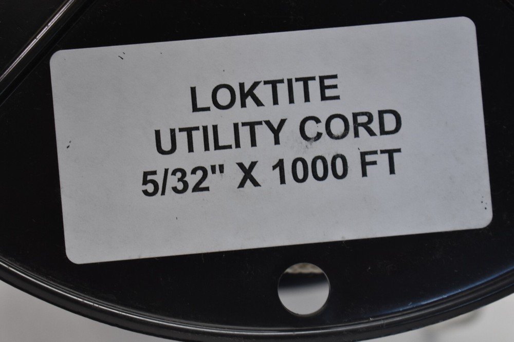 Loktite Low Stretch Solid Braid Industrial Polyester Cord 5/32" x 1000' White