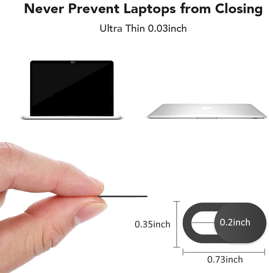 9 Pieces WebCam Cover Slide Camera Privacy Security Protect Sticker Phone Laptop