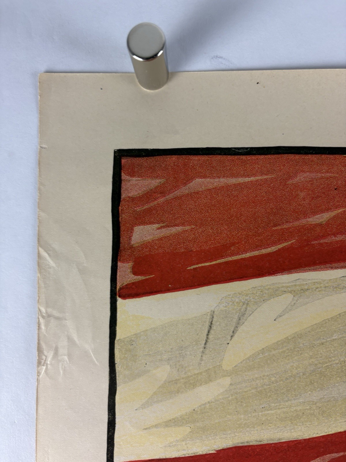 TEAMWORK WINS World War I Bond Poster (VeryGood) 1918 26 1/4”x41” WW1 Ships 001