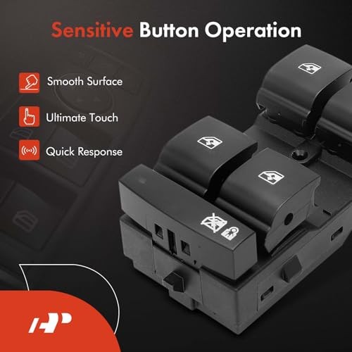 Front Driver Side Master Power Window Switch Compatible with Chevrolet Malibu