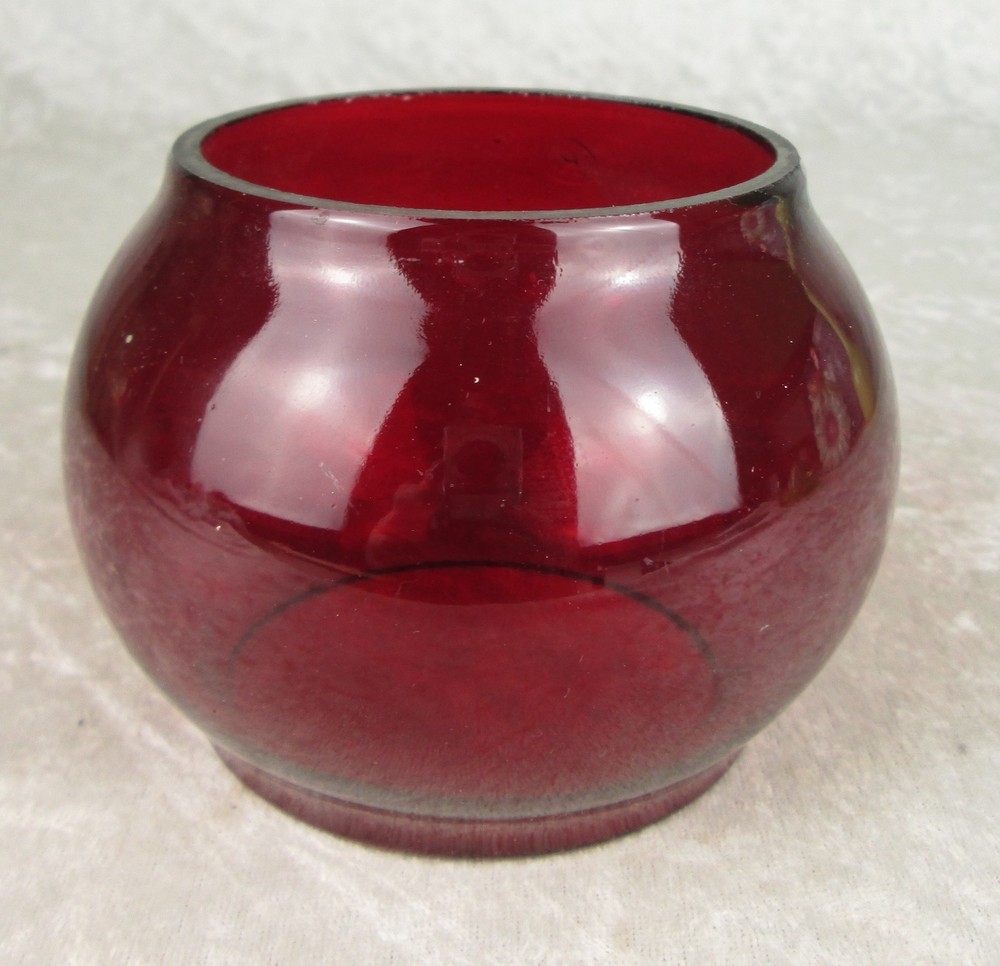 Kopp Railroad Glass Globe Ruby Red Train Lantern Ball Shape "K" Mark