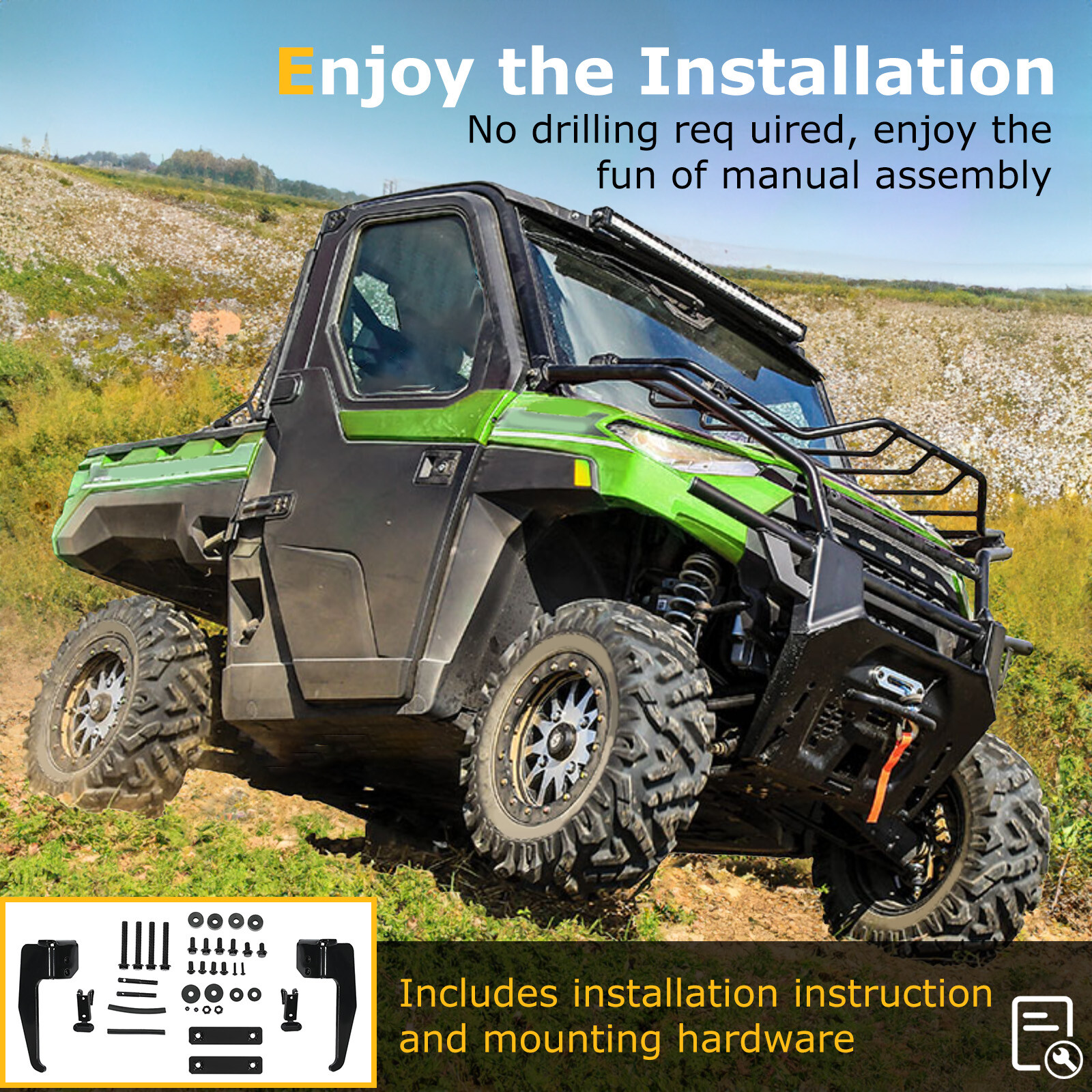 Front Storage Hood Rack For Polaris Ranger XP 1000/ Crew 2018-2024