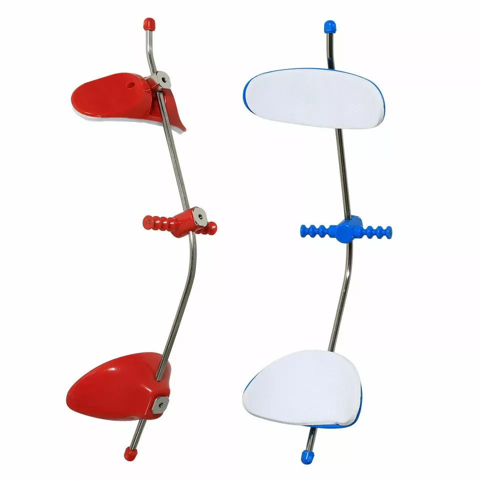Dental Ortho Adjustable Reverse-Pull Forward Pull Headgear Single Bar Red/Blue