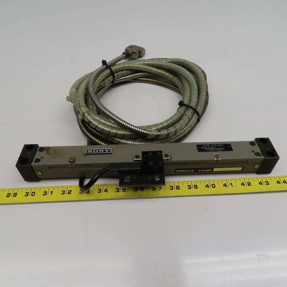 Sony Magnescale SR-721RD Linear Encoder Scale 200mm 10' Cable