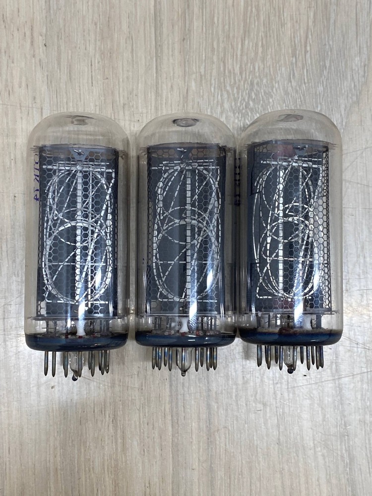 3Pcs IN-18 ИН-18 Nixie Tubes For Parts - Vintage Electronics Display