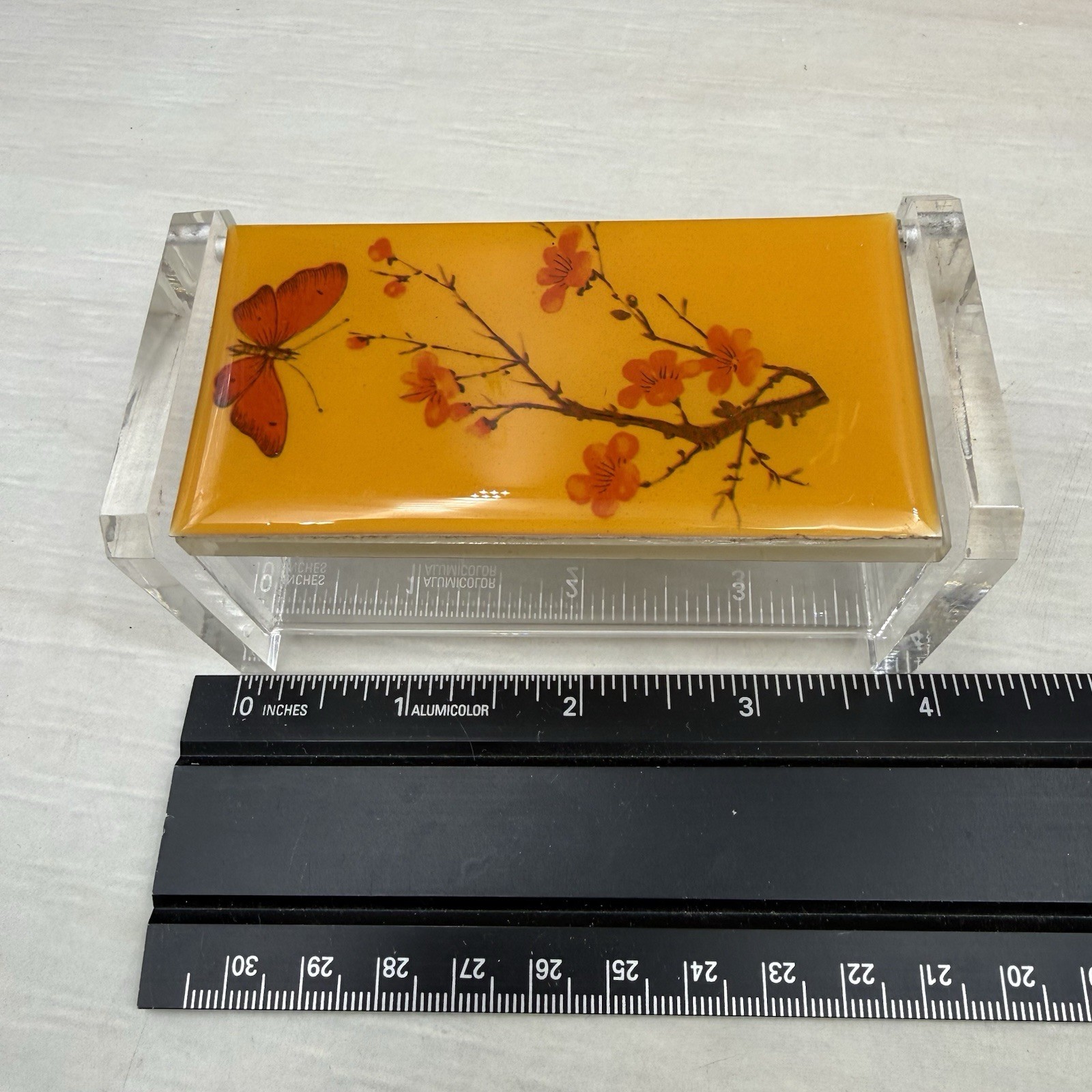 Vintage 1970s Modernism Mid Century Modern Tidy Caddy Desk Organizer Butterfly