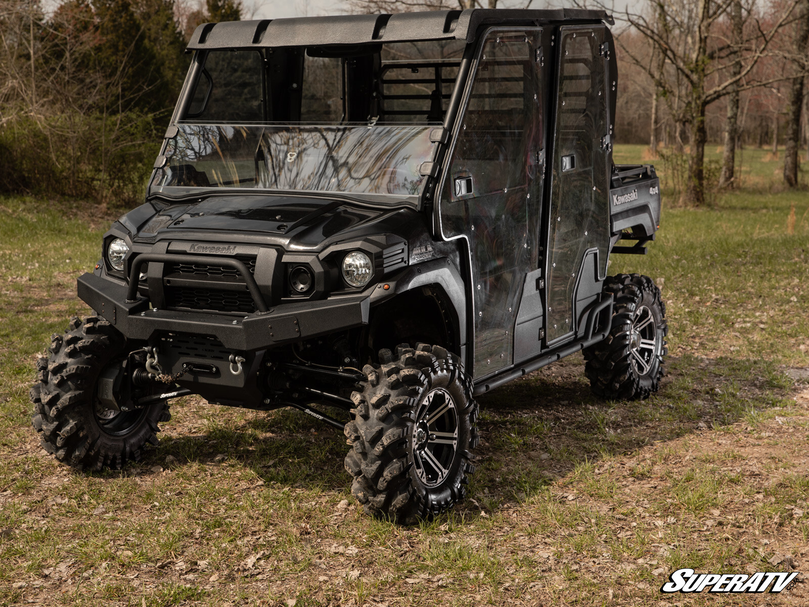 SuperATV Heavy Duty Nerf Bars for Kawasaki Mule Pro-FXT