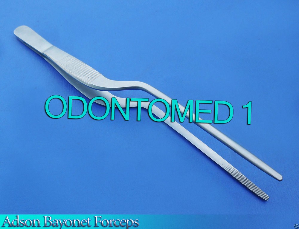 Adson Bayonet Ear Dressing Forceps 8.25" Serrated
