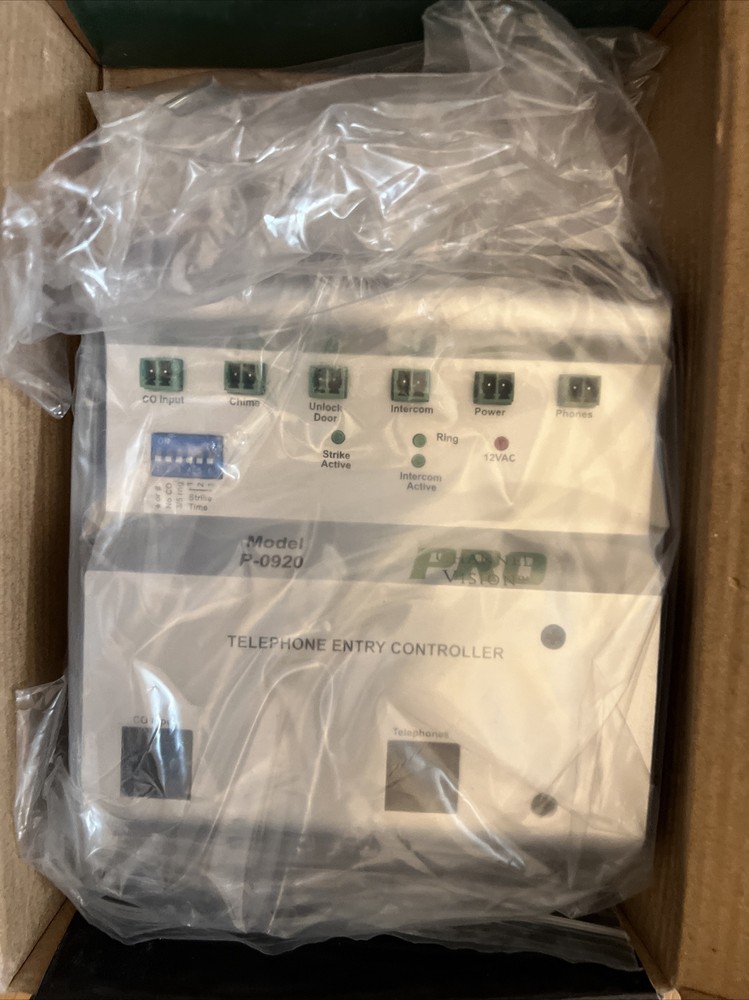 New! Channel Vision Telephone Entry Controller P0920 Front Door Intercom Silver