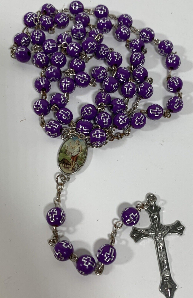 Purple Rosary Plastic Materials