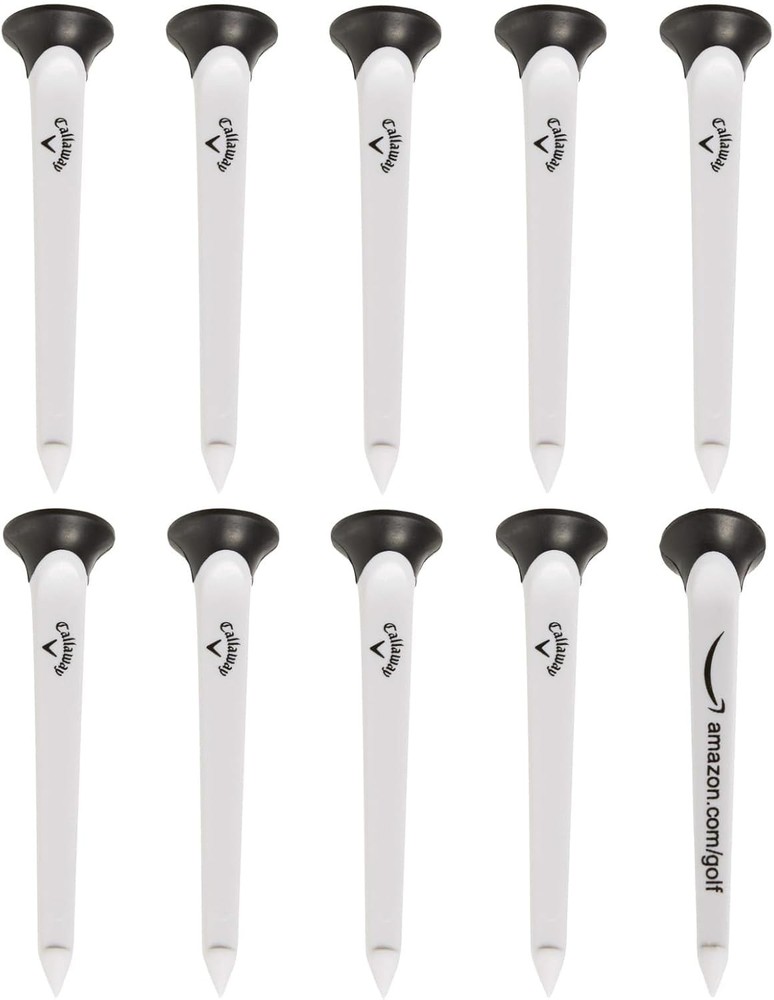 Callaway Par-tee Plastic Golf Tees, 10 Pack,white