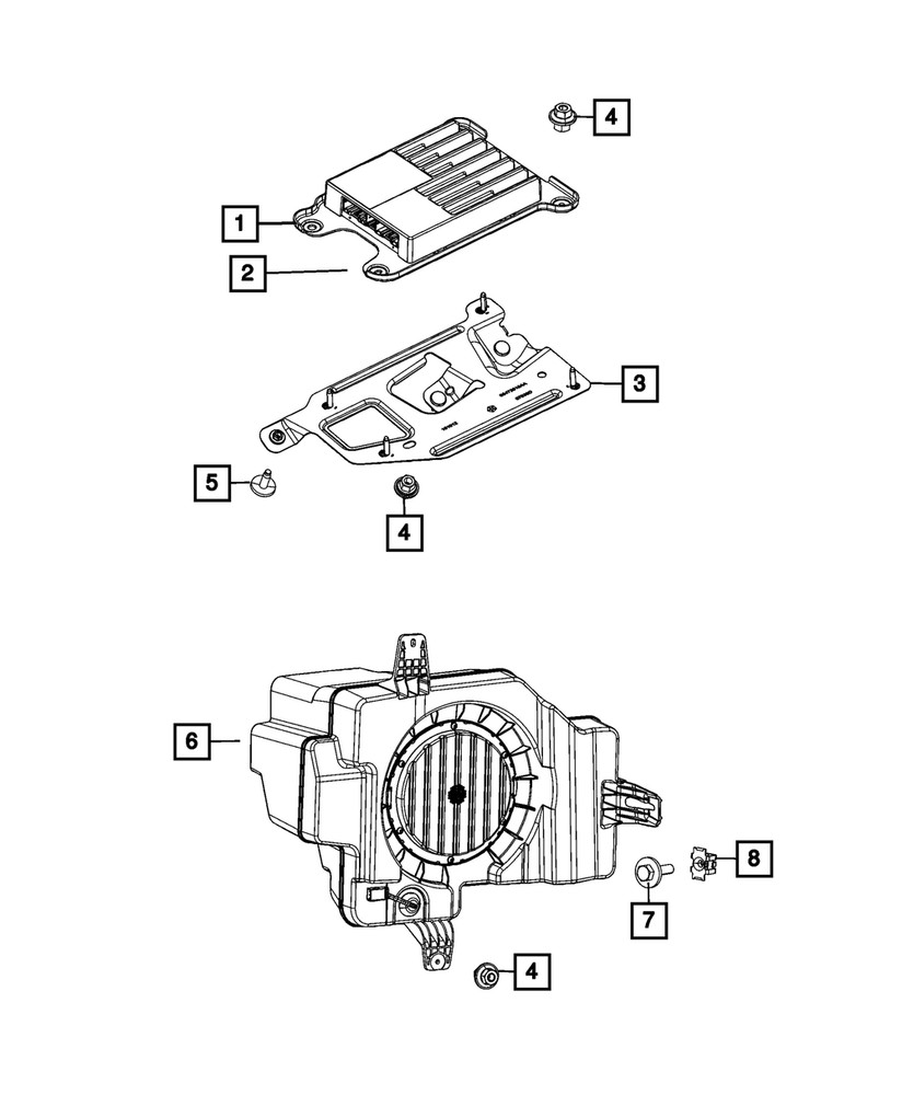 Genuine Mopar Amplifier 68661785AA
