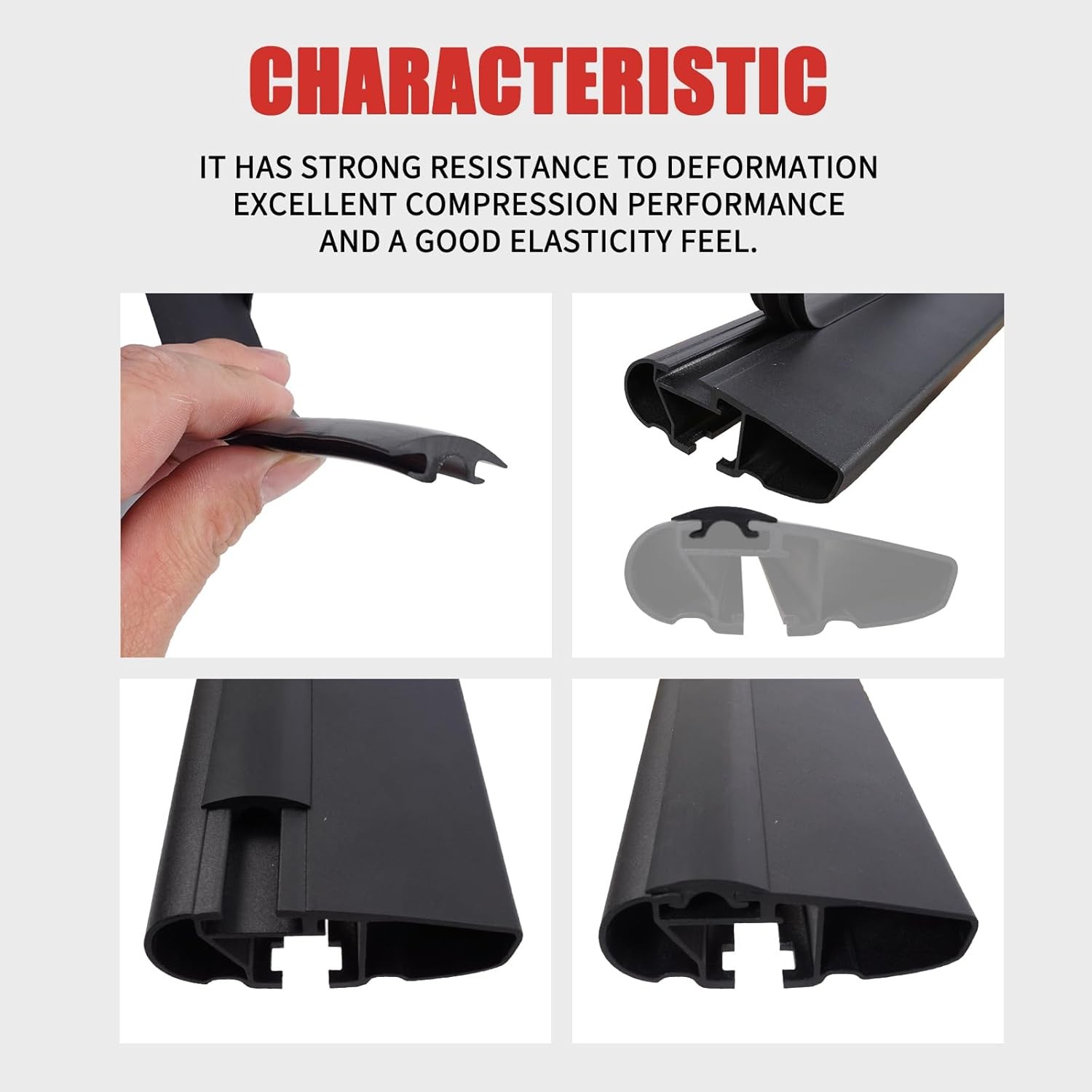 1 SET FOR HONDA BLACK ROOF TOP CROSSBAR TRIM DRIP MOLDINGS COVERS SEALING STRIP