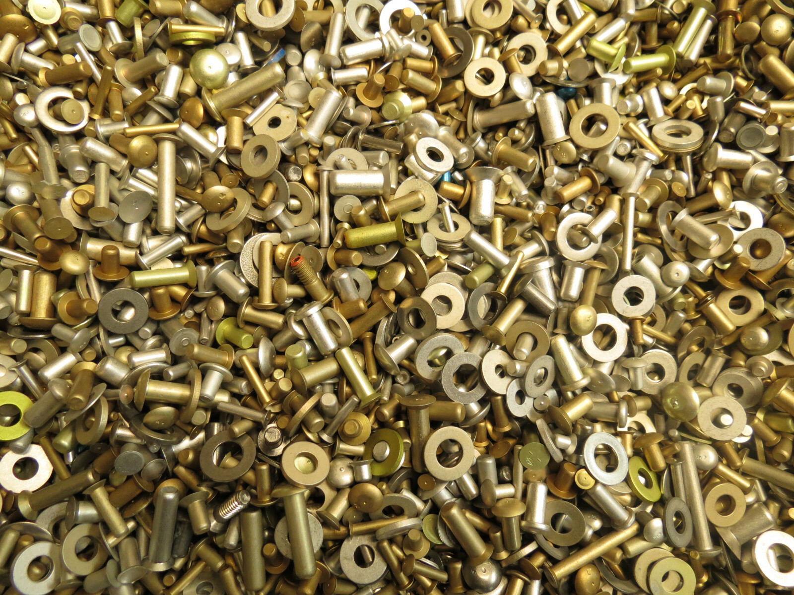 3+ lbs Solid Aircraft Rivets Mix Assorted LOT Small/Large Short/Long Hobby Craft