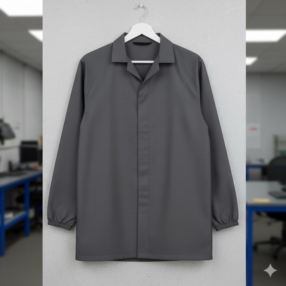 Unisex ESD-Safe Econoshield Anti-Static Grey Jacket