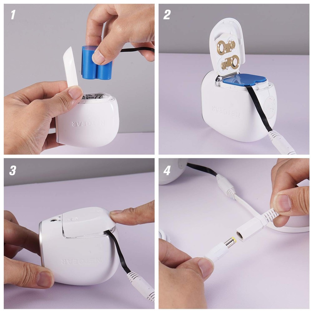 2Pack Power Adapter Compatible with Arlo (Replace CR123A), 25ft, White