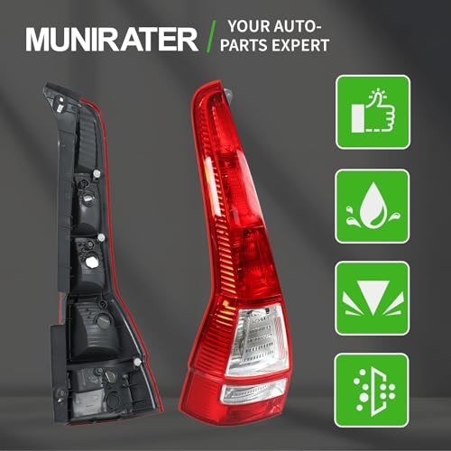 Tail Light Tail Lamp Left Side Assembly Halogen Replacement for CRV 2007-2011