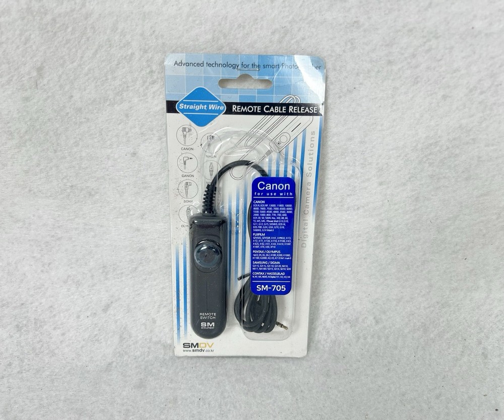 SMDV SM-705 Canon Transceiver Wired Remote Control Cable Trigger Shutter Release