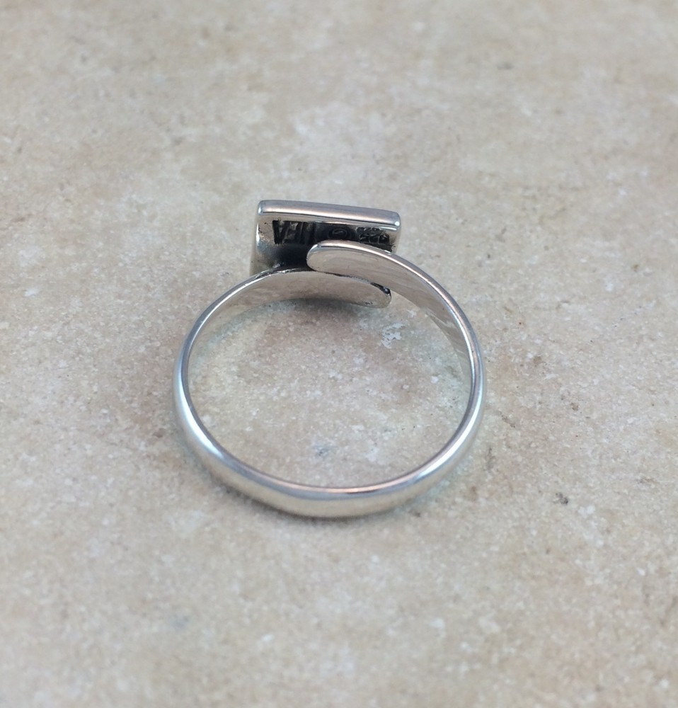 Sterling Silver Ring Blank 8x10mm Pad Base Adjustable Style .925 Quality Finding