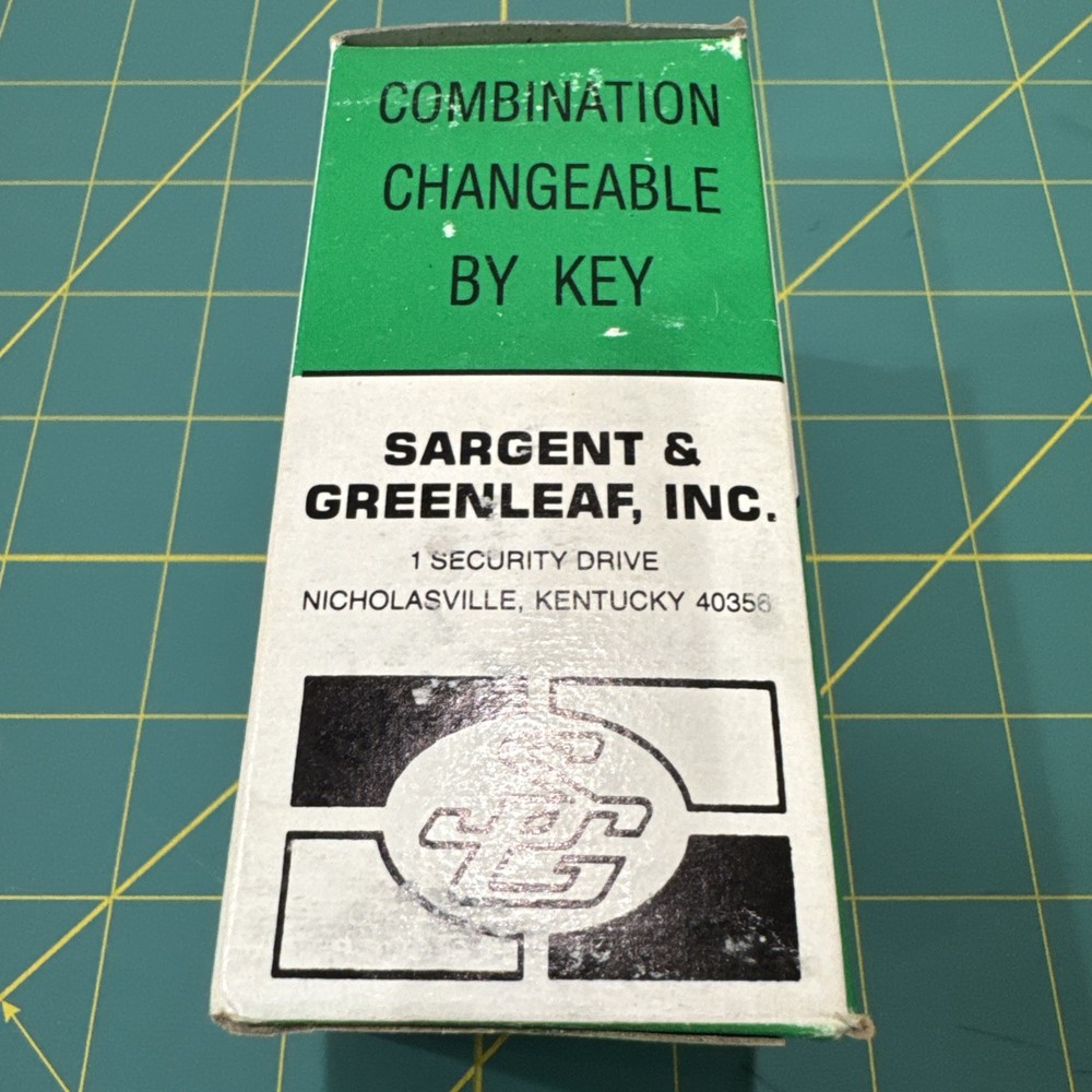 Sargent & Greenleaf Key High Security Key Changing Combination Padlock 8077