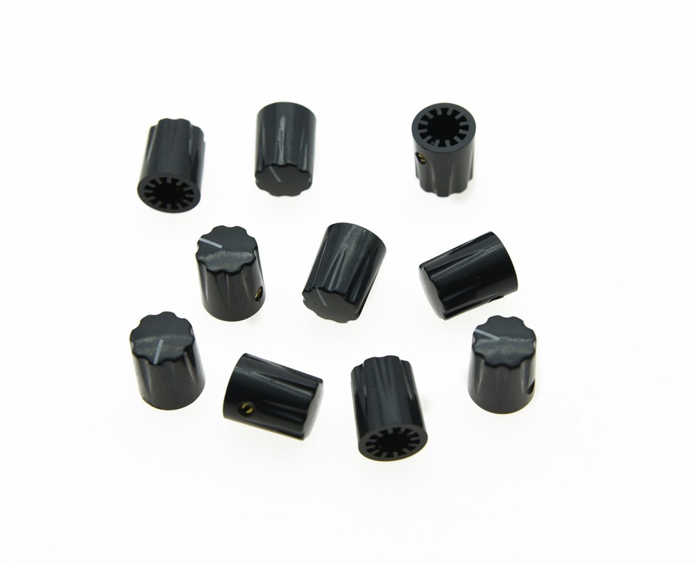 10pcs Guitar Amp Effect Pedal Knobs 1/4" Davies 1900H Style Knobs w/ Set Screw