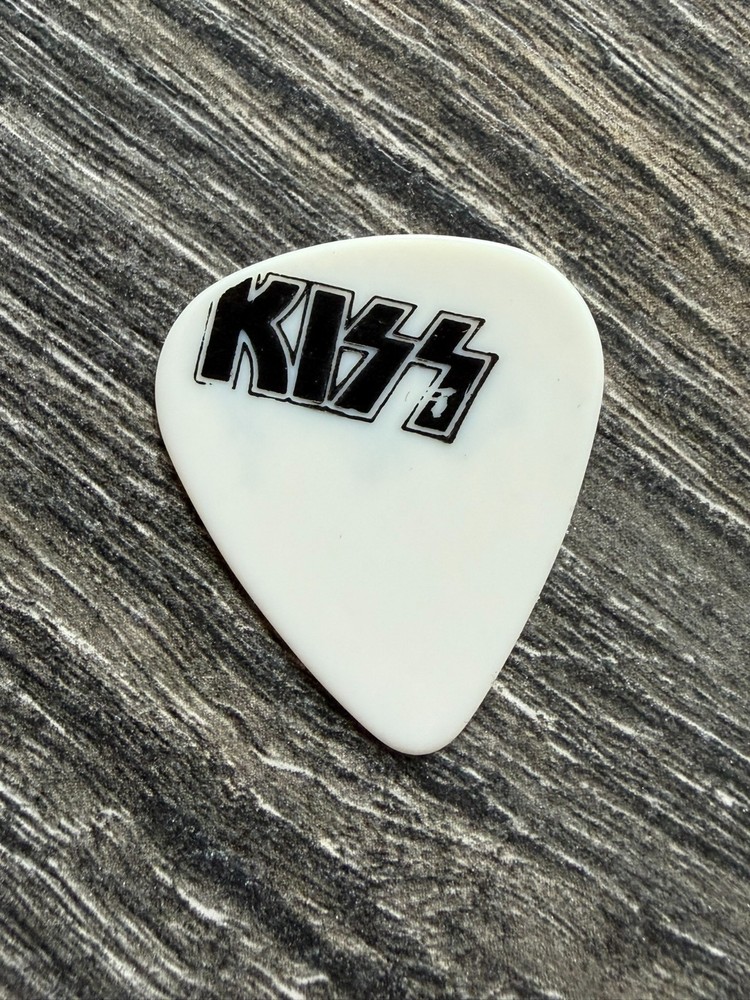 KISS Guitar Pick PAUL STANLEY Animalize Tour Concert Misprint Logo Vintage Kiss