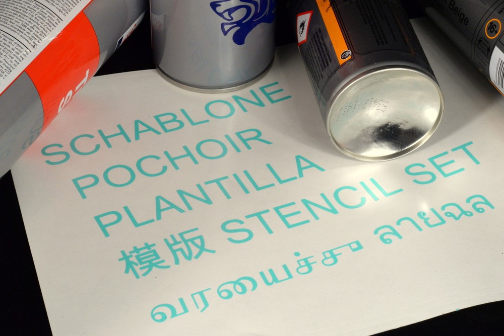 2X STENCIL SET FOR WW2 GERMAN TORN. FU. D.2 (S-E) & (ZUBEHOR) TRANSPORT CASE