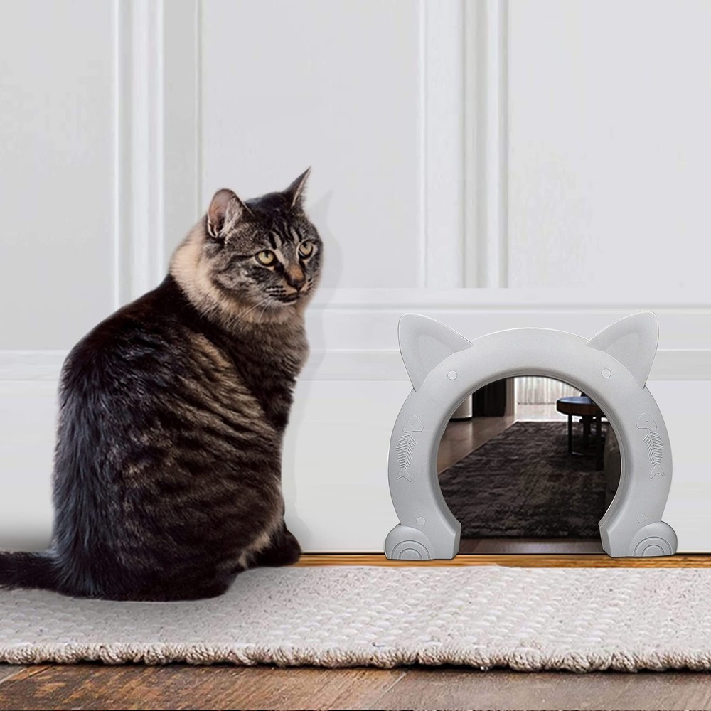Interior Cat Door for Indoor Doors Pet Access Panel